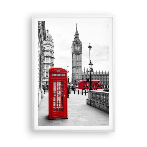 Póster en marco blanco - Sin duda, Londres - 70x100 cm