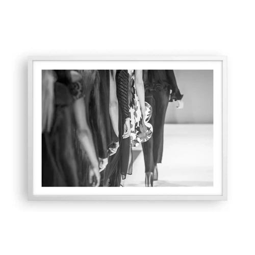 Póster en marco blanco - Un desfile con estilo - 70x50 cm