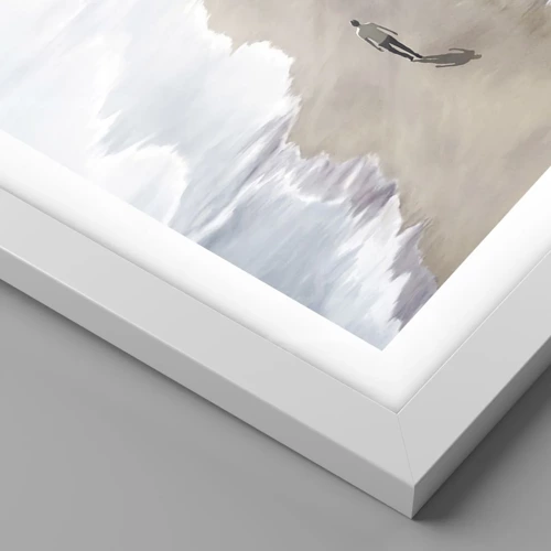 Póster en marco blanco - Un futuro brillante - 30x30 cm