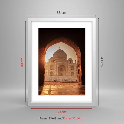 Póster en marco blanco - Un monumento al amor sobrenatural - 30x40 cm
