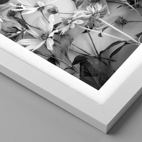 Póster en marco blanco - Un no ramo de flores - 70x100 cm