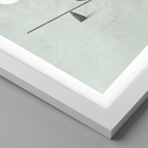 Póster en marco blanco - Un sueño hecho realidad - 30x40 cm