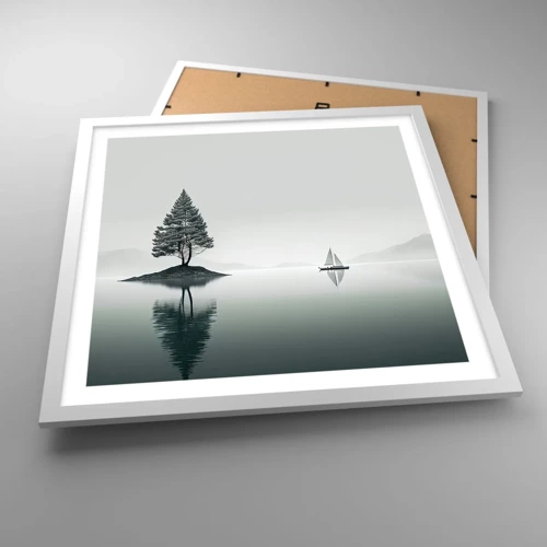 Póster en marco blanco - Un sueño hecho realidad - 50x50 cm