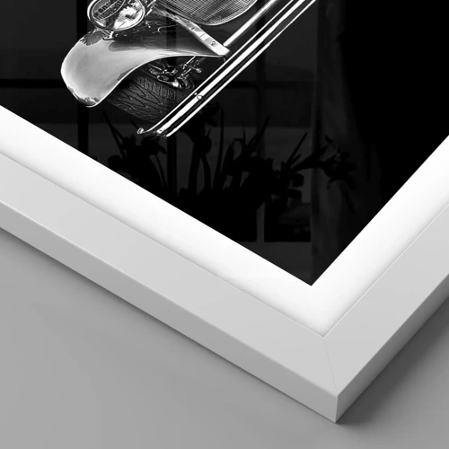 Póster en marco blanco - Un verdadero caballero - 100x70 cm