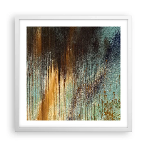 Póster en marco blanco - Una composición colorista no accidental - 50x50 cm