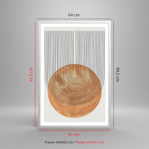 Póster en marco blanco - Una composición soleada - 61x91 cm