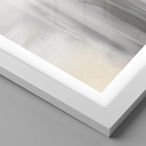 Póster en marco blanco - Una distancia reflexiva - 70x50 cm