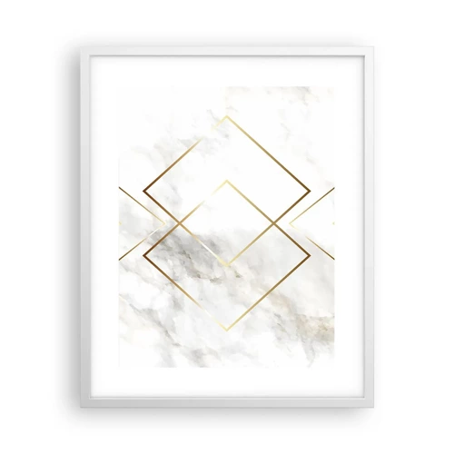 Póster en marco blanco - Una vista al infinito - 40x50 cm