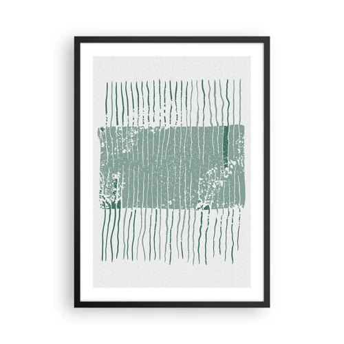 Póster en marco negro - Abstracción marina - 50x70 cm