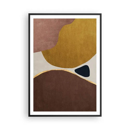 Póster en marco negro - Abstracción - un lugar en el espacio - 70x100 cm