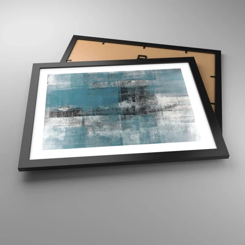 Póster en marco negro - Agua y aire - 40x30 cm