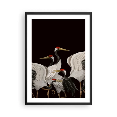 Póster en marco negro - Asuntos de aves - 50x70 cm