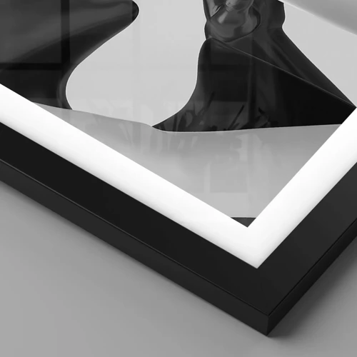 Póster en marco negro - Atracción - deseo - 50x40 cm