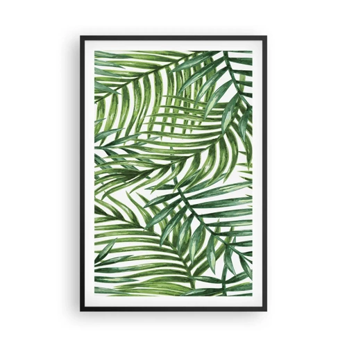 Póster en marco negro - Bajo el verde - 61x91 cm