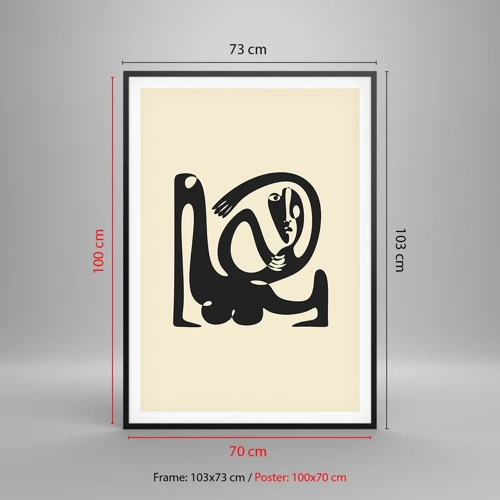 Póster en marco negro - Casi Picasso - 70x100 cm