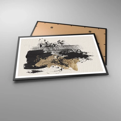Póster en marco negro - Composición con pasión - 91x61 cm