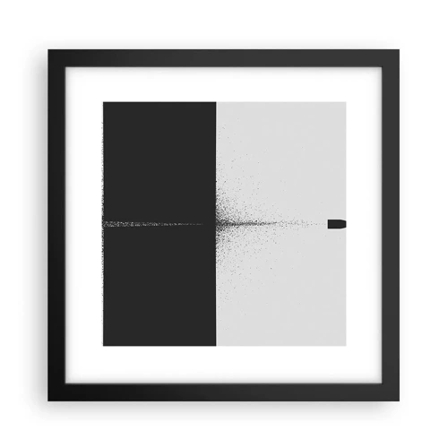 Póster en marco negro - Directa al objetivo - 30x30 cm