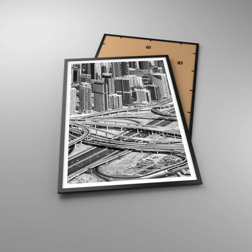 Póster en marco negro - Dubái: la ciudad imposible - 61x91 cm