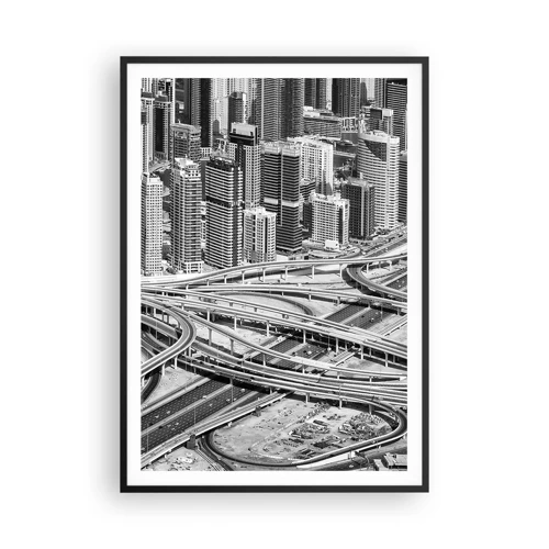 Póster en marco negro - Dubái: la ciudad imposible - 70x100 cm