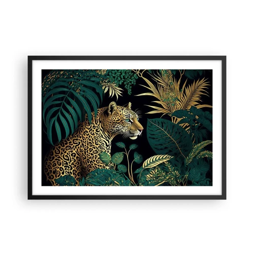 Póster en marco negro - El anfitrión en la jungla - 70x50 cm