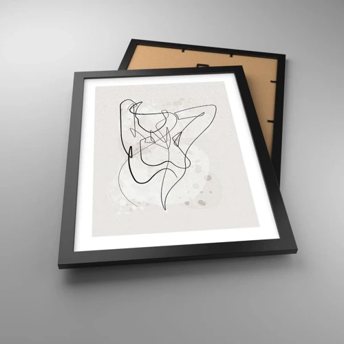 Póster en marco negro - El arte de la seducción - 30x40 cm