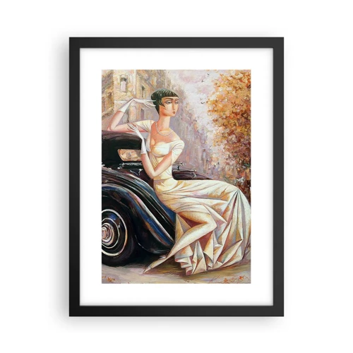 Póster en marco negro - Elegancia retro - 30x40 cm