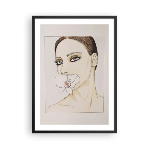 Póster en marco negro - Elegancia y belleza - 50x70 cm