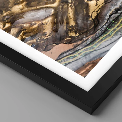 Póster en marco negro - Elemento de la tierra - 40x30 cm