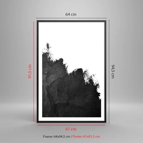 Póster en marco negro - Elementos: tierra - 61x91 cm