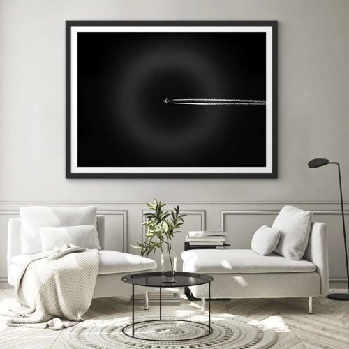 Póster en marco negro - En otra dimensión - 70x50 cm
