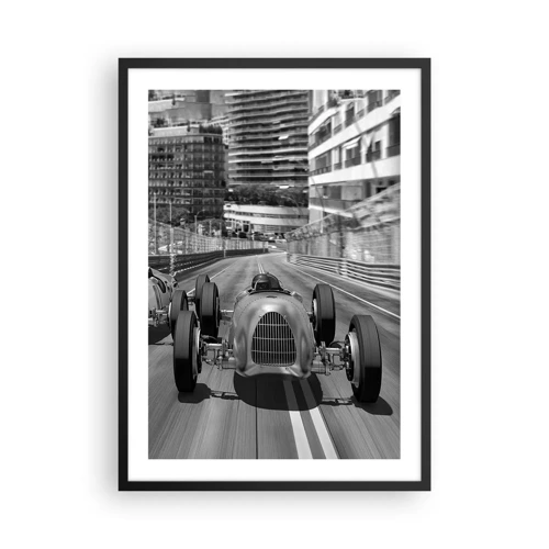 Póster en marco negro - Érase una vez en Montecarlo - 50x70 cm