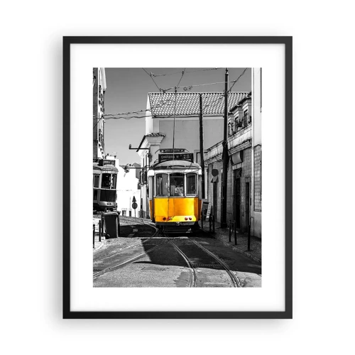 Póster en marco negro - Espíritu de Lisboa - 40x50 cm