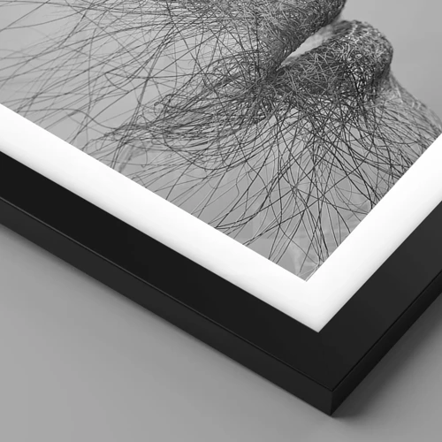 Póster en marco negro - Espíritu del viento - 50x40 cm
