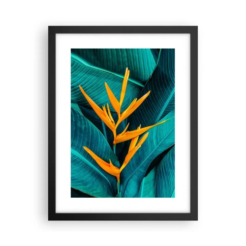 Póster en marco negro - Flor del Edén - 30x40 cm