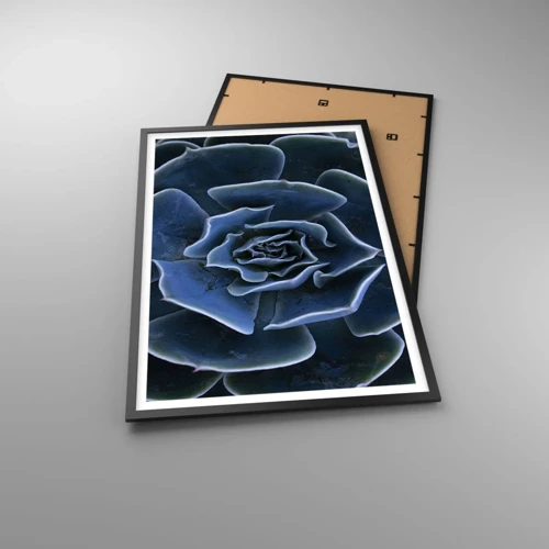 Póster en marco negro - Flor del desierto - 61x91 cm