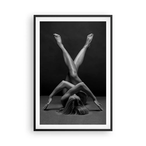 Póster en marco negro - Geometría al desnudo - 61x91 cm