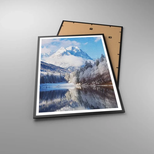 Póster en marco negro - Guardia de nieve - 70x100 cm
