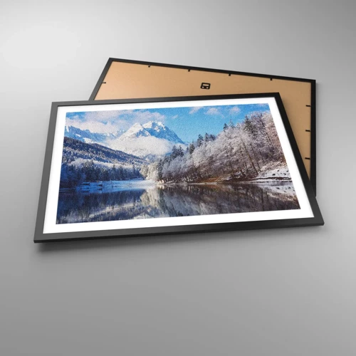 Póster en marco negro - Guardia de nieve - 70x50 cm