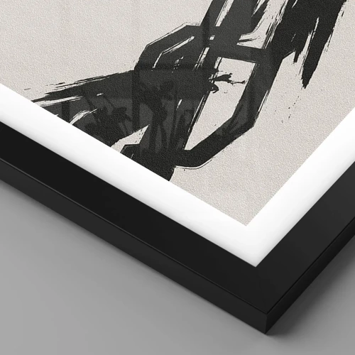 Póster en marco negro - Impulso imparable - 50x70 cm