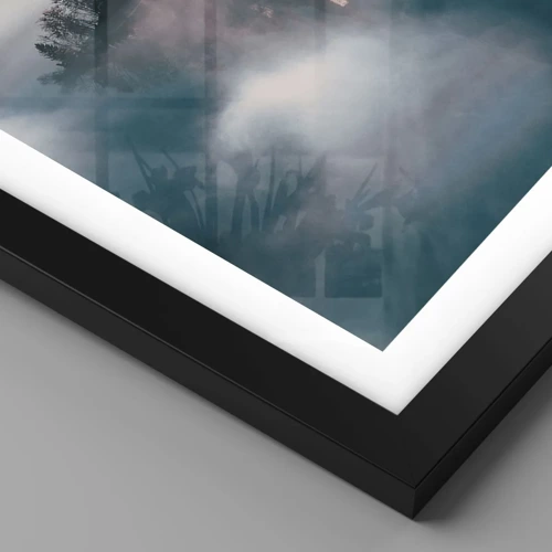 Póster en marco negro - Isla de los sueños - 70x50 cm