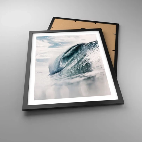 Póster en marco negro - La cima del océano - 40x50 cm
