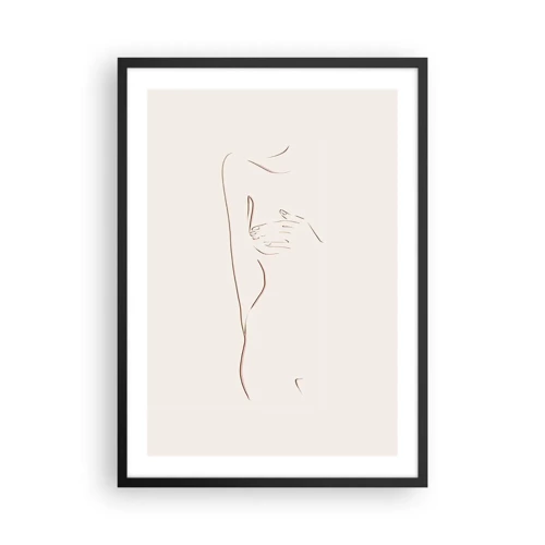 Póster en marco negro - La forma del deseo - 50x70 cm