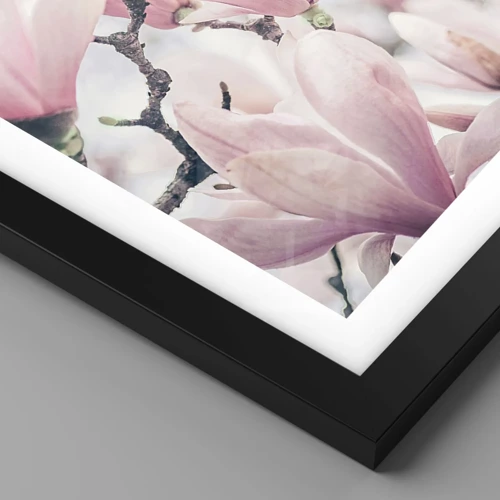 Póster en marco negro - La perfección de la sutileza - 100x70 cm