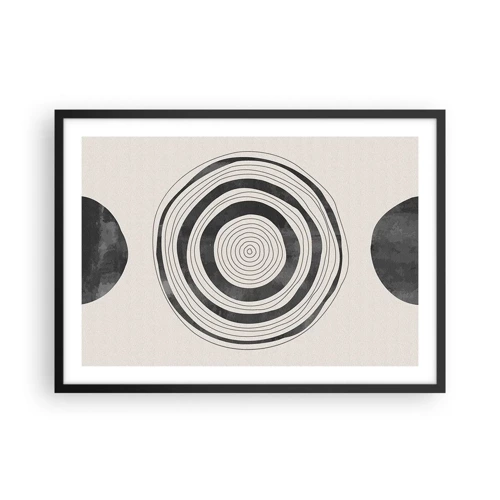 Póster en marco negro - Lo importante es lo que hay entre medias - 70x50 cm