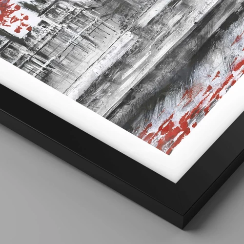 Póster en marco negro - Londres enamora - 40x30 cm