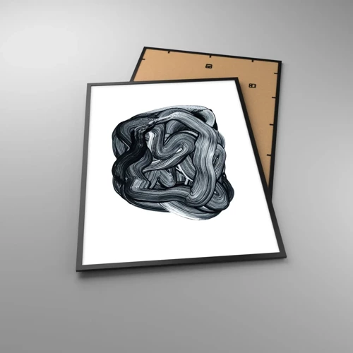 Póster en marco negro - No es tan sencillo - 70x100 cm