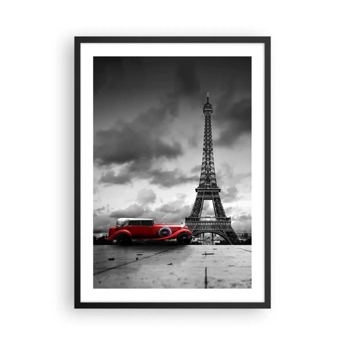 Póster en marco negro - No hace mucho tiempo, en París - 50x70 cm