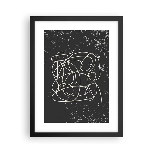 Póster en marco negro - Pensamientos errantes - 30x40 cm