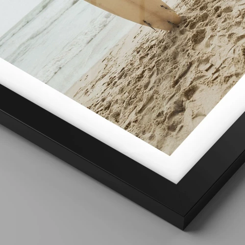Póster en marco negro - Por el amor de las olas - 70x100 cm