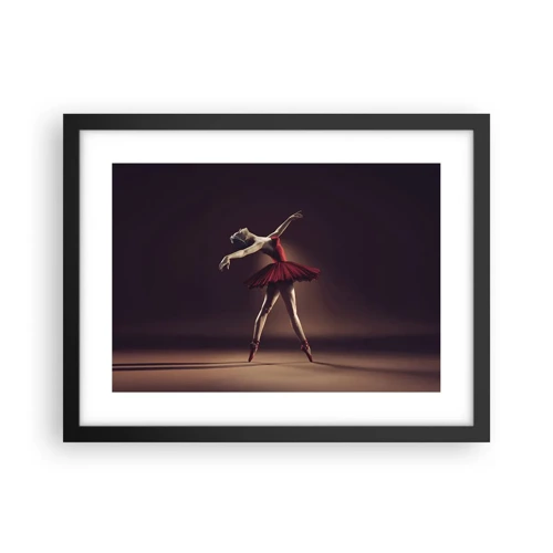 Póster en marco negro - Primera bailarina - 40x30 cm